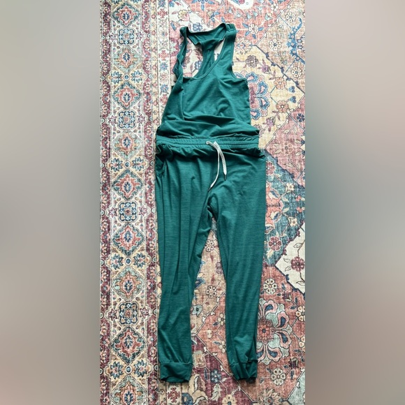 Vuori Deep Teal Jumpsuit, size small - Picture 2 of 4